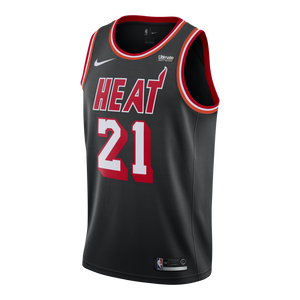 21 - Hassan Whiteside Nike Miami Heat Classic Edition Jersey - Black