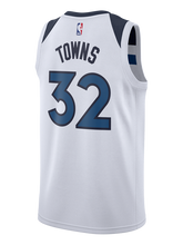 Load image into Gallery viewer, 32 - Minnesota Timberwolves Karl-Anthony Towns Association Swingman Jersey - White