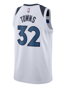 32 - Minnesota Timberwolves Karl-Anthony Towns Association Swingman Jersey - White