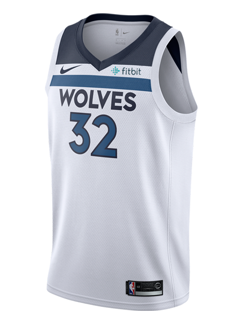 32 - Minnesota Timberwolves Karl-Anthony Towns Association Swingman Jersey - White