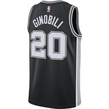 Load image into Gallery viewer, 20 - Manu Ginobili San Antonio Spurs Nike Men&#39;s Swingman Icon Jersey - Black