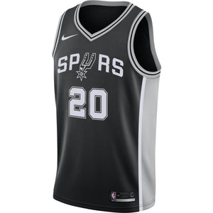 20 - Manu Ginobili San Antonio Spurs Nike Men's Swingman Icon Jersey - Black