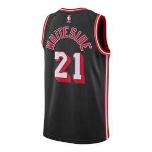 21 - Hassan Whiteside Nike Miami Heat Classic Edition Jersey - Black