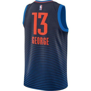 13 - Oklahoma City Thunder Nike George Statement Swingman Jersey - Navy