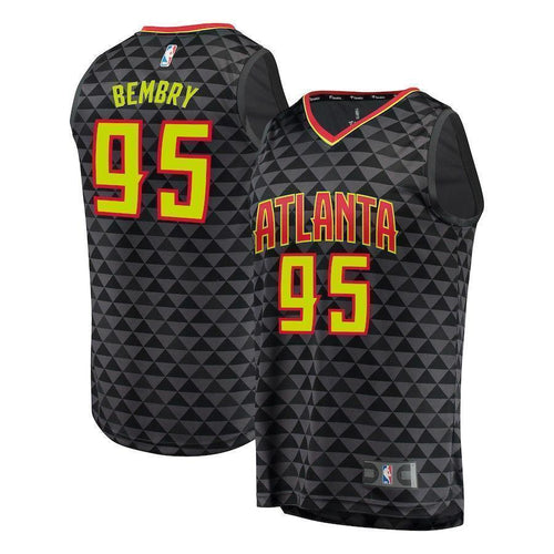 95-DeAndre Bembry Atlanta Hawks Jersey - Icon Edition - Black
