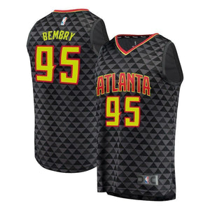 95-DeAndre Bembry Atlanta Hawks Jersey - Icon Edition - Black