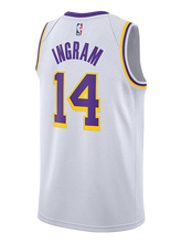 Load image into Gallery viewer, 14 - Los Angeles Lakers Brandon Ingram 2018-19 Association Edition Swingman Jersey - White