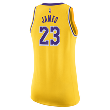 Load image into Gallery viewer, 23 - Los Angeles Lakers Women&#39;s LeBron James 2018-19 Icon Edition Swingman Jersey - Gold