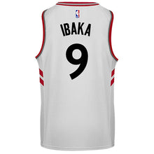 Load image into Gallery viewer, 09 - Raptors Adult Swingman Association Jersey - Ibaka - White