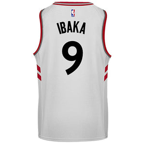 09 - Raptors Adult Swingman Association Jersey - Ibaka - White