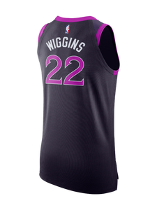 22 - Minnesota Timberwolves City Edition Andrew Wiggins Authentic Jersey - Black