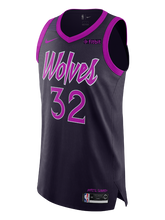 Load image into Gallery viewer, 32 - Minnesota Timberwolves City Edition Karl-Anthony Towns Authentic Jersey - Black