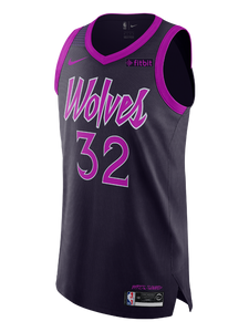 32 - Minnesota Timberwolves City Edition Karl-Anthony Towns Authentic Jersey - Black