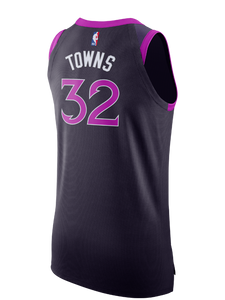 32 - Minnesota Timberwolves City Edition Karl-Anthony Towns Authentic Jersey - Black