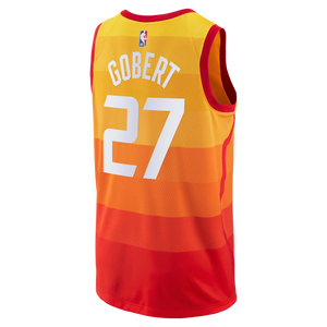 27 - City Edition Swingman Jersey - MensApparelJerseys - Utah Jazz - Gobert Rudy - City Edition - Orange