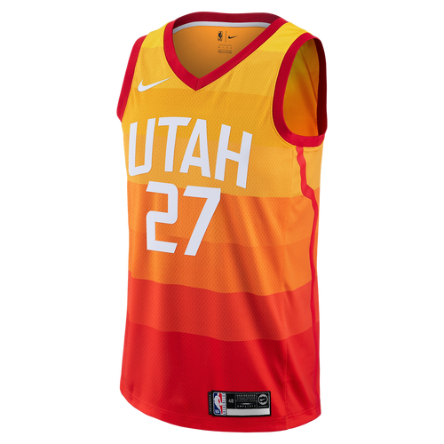 27 - City Edition Swingman Jersey - MensApparelJerseys - Utah Jazz - Gobert Rudy - City Edition - Orange