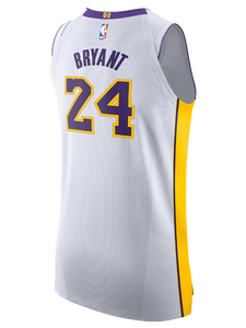 24 - Los Angeles Lakers Kobe Bryant Association Authentic Jersey - White