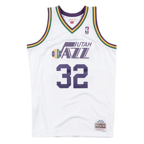 32 - 80s Hardwood Classic Swingman Jersey - MensApparelJerseys - Utah Jazz - Malone Karl - HWC 80s - White