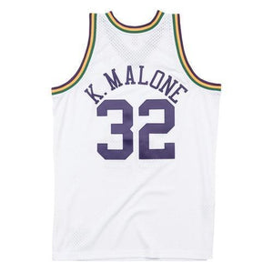32 - 80s Hardwood Classic Swingman Jersey - MensApparelJerseys - Utah Jazz - Malone Karl - HWC 80s - White