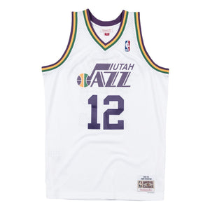 12 - 80s Hardwood Classic Swingman Jersey - MensApparelJerseys - Utah Jazz - Stockton John - HWC 80s - White
