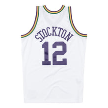 Load image into Gallery viewer, 12 - 80s Hardwood Classic Swingman Jersey - MensApparelJerseys - Utah Jazz - Stockton John - HWC 80s - White