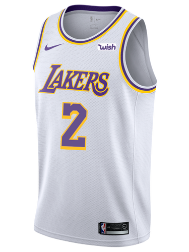 2 - Los Angeles Lakers Lonzo Ball 2018-19 Association Edition Swingman Jersey - White