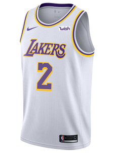 2 - Los Angeles Lakers Lonzo Ball 2018-19 Association Edition Swingman Jersey - White