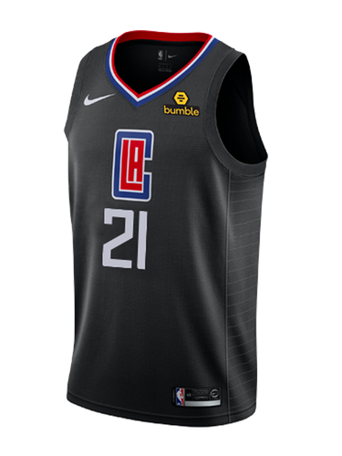 21 - LA Clippers Patrick Beverley Statement Swingman Jersey - Black