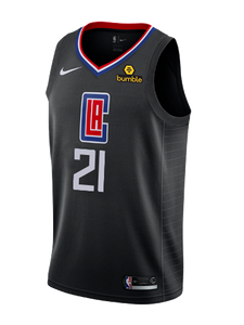 21 - LA Clippers Patrick Beverley Statement Swingman Jersey - Black