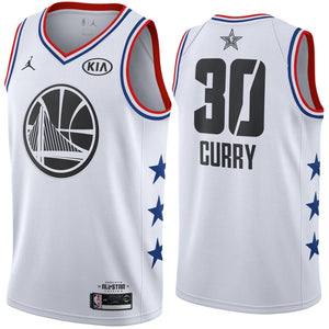 2019 NBA All-Star Edition Stephen Curry #30 Men's Jordan Swingman Jersey - White