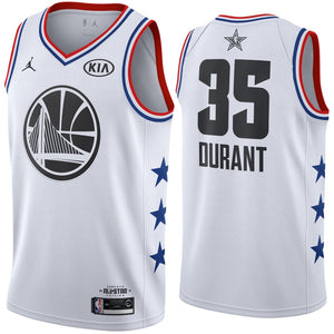 2019 NBA All-Star Edition Kevin Durant #35 Men's Jordan Swingman Jersey - White