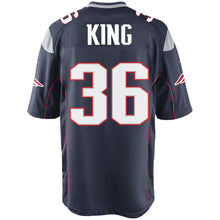 Load image into Gallery viewer, Nike Brandon King #36 Game Jersey-Navy
