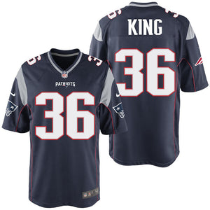 Nike Brandon King #36 Game Jersey-Navy