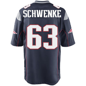 Nike Brian Schwenke #63 Game Jersey-Navy