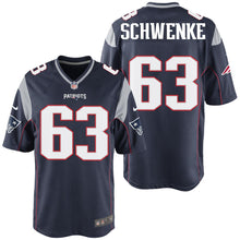 Load image into Gallery viewer, Nike Brian Schwenke #63 Game Jersey-Navy