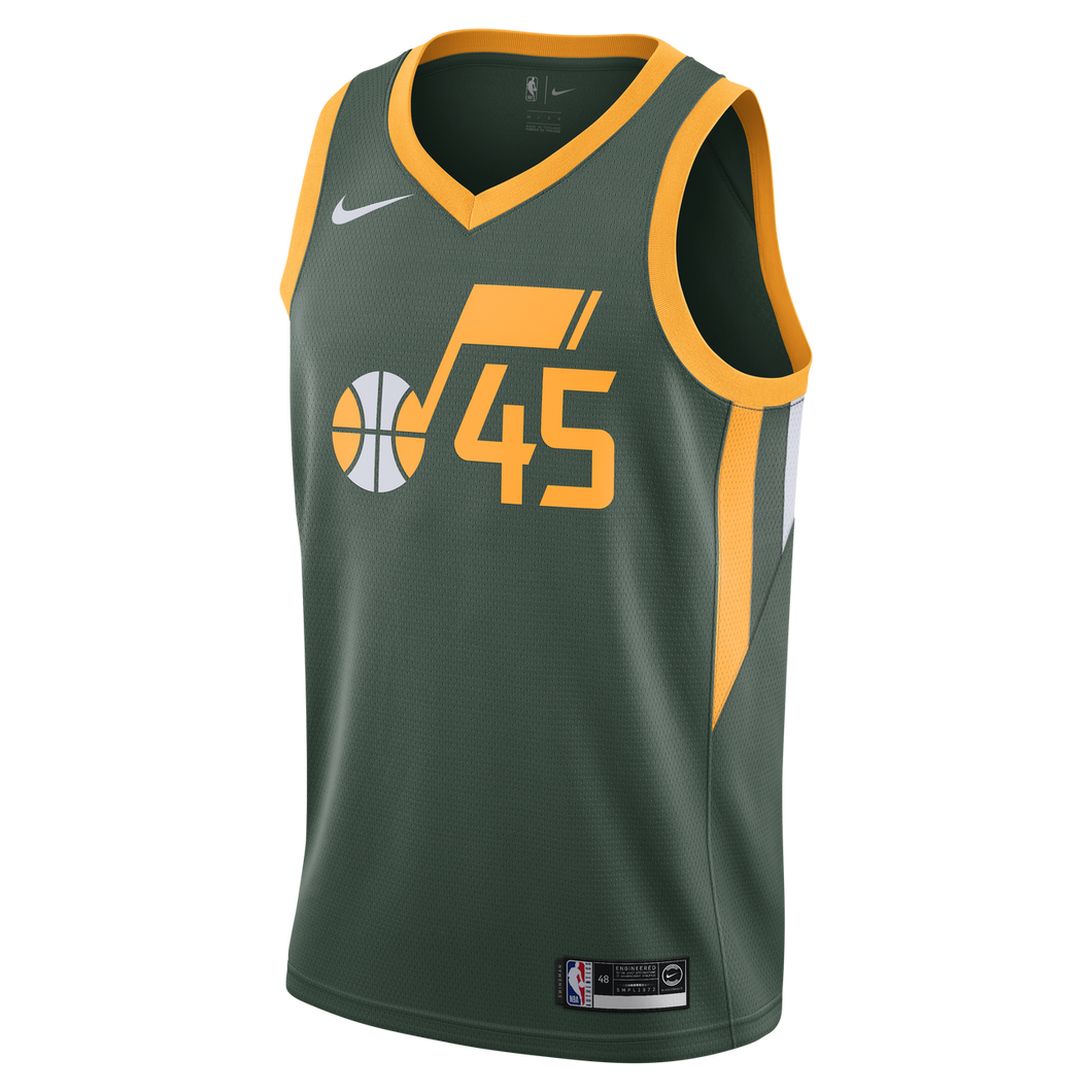 45 - Earned Swingman Jersey - MensApparelJerseys - Utah Jazz - Mitchell Donovan - Earned - Green