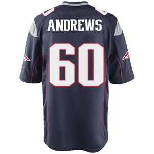 Nike David Andrews #60 Game Jersey-Navy