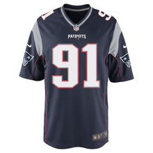 Load image into Gallery viewer, Nike Deatrich Wise Jr. #91 Game Jersey-Navy