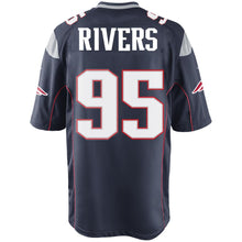 Load image into Gallery viewer, Nike Derek Rivers #95 Game Jersey-Navy