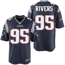 Load image into Gallery viewer, Nike Derek Rivers #95 Game Jersey-Navy