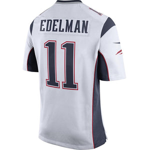 Nike Julian Edelman SB53 Game Jersey-White