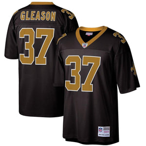 Men' Mitchell & Ness Steve Gleason White New Orleans Saints Replica Retired Player Jersey