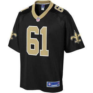 Men' NFL Pro Line Josh LeRibeus Black New Orleans Saints Team Color Player Jersey