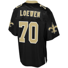 Load image into Gallery viewer, Men&#39; NFL Pro Line Mitchell Loewen Black New Orleans Saints Team Color Player Jersey