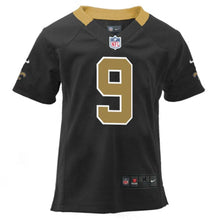 Load image into Gallery viewer, Infant New Orleans Saints Drew Brees Nike Black Team Color Game Jersey