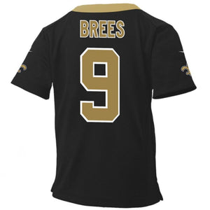 Infant New Orleans Saints Drew Brees Nike Black Team Color Game Jersey