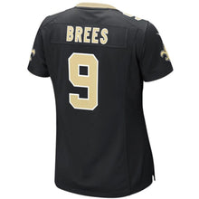 Load image into Gallery viewer, Girls Youth New Orleans Saints Drew Brees Nike Black Game Jersey