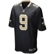 Load image into Gallery viewer, Mens New Orleans Saints Drew Brees Nike Black Game Jersey