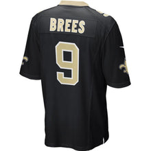 Load image into Gallery viewer, Mens New Orleans Saints Drew Brees Nike Black Game Jersey