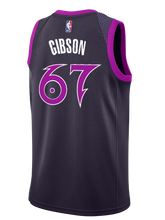 Load image into Gallery viewer, 67 - Minnesota Timberwolves City Edition Taj Gibson Swingman Jersey - Black